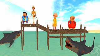 Franklin help of motu Patlu from Shark - indian bike driving 3d game