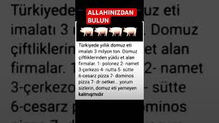 DOMİZ DOMUZ HEPİZ OLMUŞSUNUZ HINZIR BONUNUZA GEÇSİN  LANET HALKASI MALLARRIN ARASINDA KALAN MÜALÜMAN