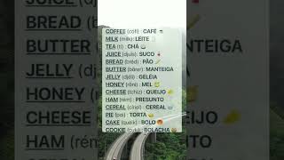 Vocabulário de Café da Manhã em INGLÊS #shorts #ingles #vocabulario #english #inglesdeverdade