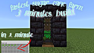 Minecraft : fastest & easiest sugar cane farm