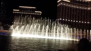 Bellagio Fountains, Las Vegas Nevada USA Sep 2019.