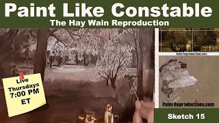 Constable Techniques: The Hay Wain Underpainting 15