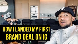 How I Got MY FIRST Brand Deal on Instagram! #contentcreator #influencermarketing