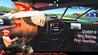 Quest 3 On Face, Steering Wheel In Hands | AC+VIR+C7R