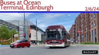 Buses at Ocean Terminal Shopping Centre, Edinburgh • Bus Vlog 2/6/24