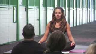 Trish introduces Stratusphere Yoga to the Tough Enough contestants