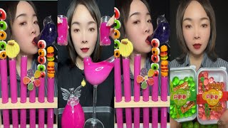 Mukbang Asmr Sweets || Chinese Sweet Drinks 😲 Yummy sweet drinking show #asmrsounds #tiktok#food