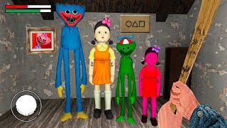 МЫ НАШЛИ СЕМЬЯ ХАГГИ ВАГГИ КУКЛА ИГРА В КАЛЬМАРА В ГРЕННИ ОНЛАЙН - Granny Online Horror Game Family