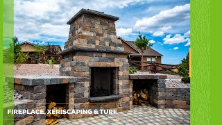 Fireplace, Xeriscaping & Turf