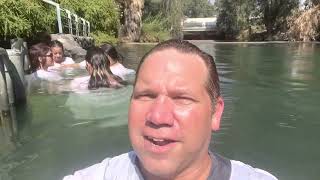 Baptism Prayer in the Jordan River for Standers of Marriage Restoration.