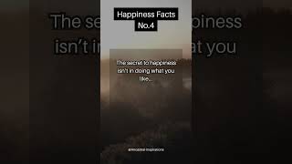 Happiness Facts No.4 #Happiness #mindset