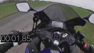 Yamaha R3 acceleration 0-100 km/h