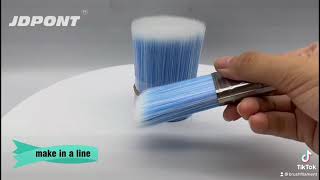 White Mixture Blue PBT Tapered Brush Filament for Paint Brush