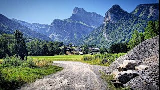 Thru Hiking The Via Alpina Red Trail Stage R110 Refuge Tornay-Bostan To Salvagny France Rhone Alps