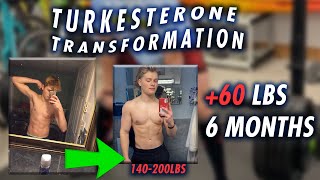 6-Month Turkesterone Transformation (+60 lbs)