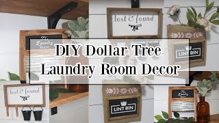 DIY DOLLAR TREE LAUNDRY ROOM DECOR | CRICUT JOY PROJECTS