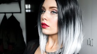 Black & Grey Edgy bob - Wig Is Fashion wig review!