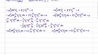 Mechanical Vibrations 64 - Beams 4 - Orthogonality of Natural Modes