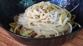 ESPAGUETIS CON QUESO Y PIMIENTA NEGRA [CACIO E PEPE] RECETA FÁCIL, BARATA Y RÁPIDA. TRUCOS