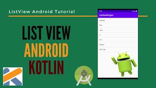 List View - Kotlin | Android | Android Studio Tutorial - Quick + Easy