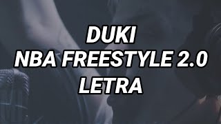 DUKI - NBA FREESTYLE 2.0🔥 | LETRA