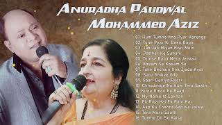 Best Duets Of Mohammed Aziz & Anuradha Paudwal || Bollywood Old Songs