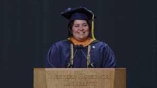 WGU 2023 Convocation in Las Vegas - Graduate Speaker Sabrina Robison