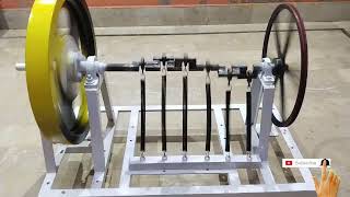 How To Make Flywheel Spring Machine Full Prosses Free Energy Generator With 6 Spring New Idea