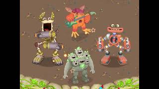 My Singing Monsters | Gold Island - Riff, Quarrister, Rare Wubbox, Epic Wubbox (quartet)