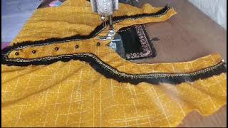 Paan neck design# Black lace neck design#viral neck design# easy trike s gla cutting and stitching#