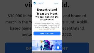 Metaverse treasure hunt for $30K