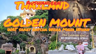 Auswandern Thailand Bangkok Golden Mount Wat Sraket!Alt,Interessant mit einem phänomenalen Ausblick