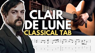 Clair De Lune Classical Guitar Tab