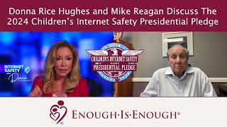 Donna Rice Hughes and Mike Reagan Discussing the 2024 Children's Internet Safety Pledge