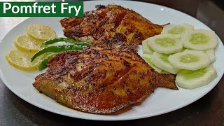 Pomfret Fish Fry Recipe | Paplet Fish Fry | Full Pomfret Fry | Tasty Fried Fish Recipe