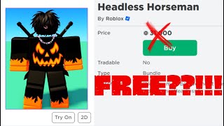 *NEW* How to Get Headless for FREE!!!