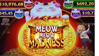 Fun Live Slot Play On Meow Meow Madness! New Game at Graton!