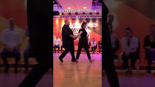 Boys can dance too. Improvised west coast swing competition. John Lindo and Julia Palenga. #dance