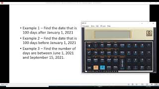 Date Calculations on HP 12c