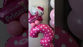 Hello Kitty - Хэллоу Китти из воздушных шаров для девочки на День Рождения #hellokitty