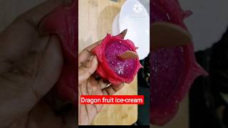 Dragon fruit icecream recipe telugu | summer icecream recipes at home | how to make icecreamat home|