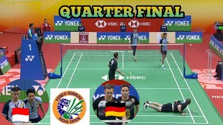 SELANGKAH MENUJU GELAR KE 2 ‼️🇲🇨 Fajar/Rian 🆚 🇩🇪 Lamsfuss/Seidel || QF MD INDIA OPEN 2023