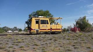 Queensland Rail Track Recording Machine PV6 at Charleville Heading for Quilpie.