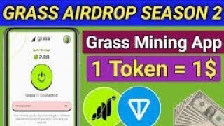 Grass air drop season 2 don't miss Earning with kamran