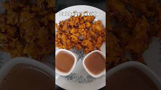 Cabbage pakoda #pakodachai #youtubeshorts #shorts #snacking #cabbagepakoda