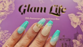 Madam Glam 10th Anniversary Limited edition box Glam Life, with easy anyone can do beach design 😎