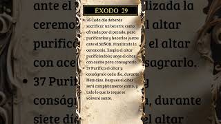 Éxodo 29, 36-37 #dios #biblia #versiculodeldia