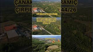 ÇANAKKALE BAYRAMİÇ ÇIRPILAR KÖYÜ 3452 M2 KUPON ARAZİ !