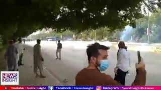 Pakistan Tehreek-e-Insaf protestors clash