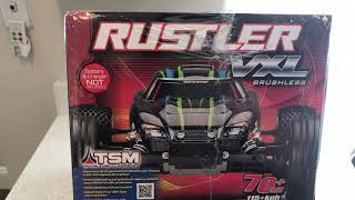 TRAXXAS RUSTLER VXL BRUSHLESS ELECTRIC 3500 KV 4 POLE STADIUM TRUCK ( COLOR GREEN) UNBOXING